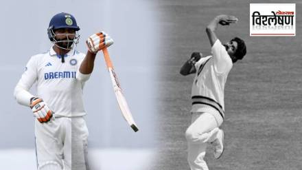 टीम इंडियाचे माजी कर्णधार कपिल देव व अष्टपैलू खेळाडू रवींद्र जडेजा (छायाचित्र लोकसत्ता ग्राफीक्स टीम)