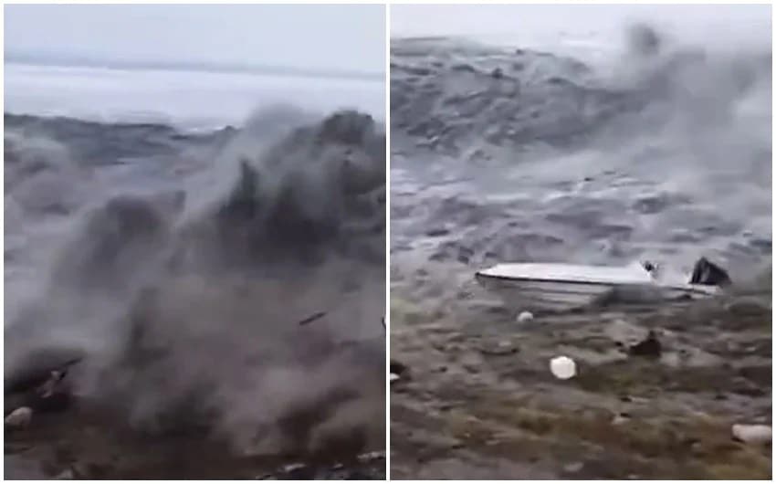 Russia Earthquake and japan tsunami photos