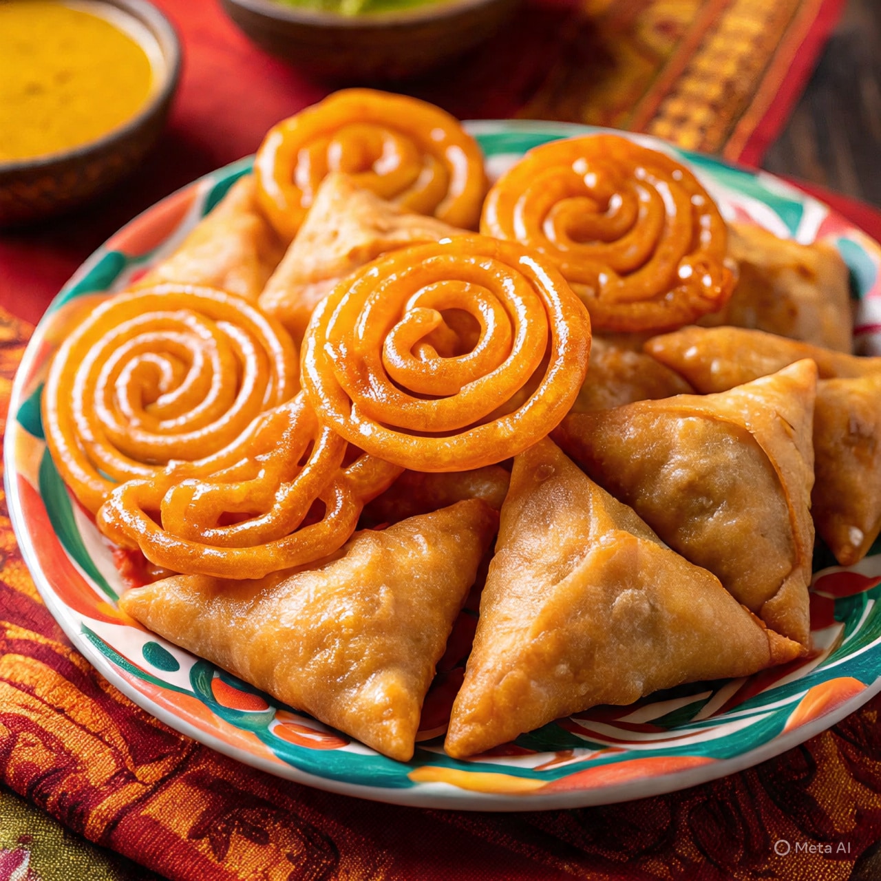 Samosa, Jalebi, Indian food history, Persian cuisine, Middle East sweets