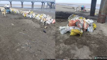 Illegal sand mining on Vasai Virar beaches