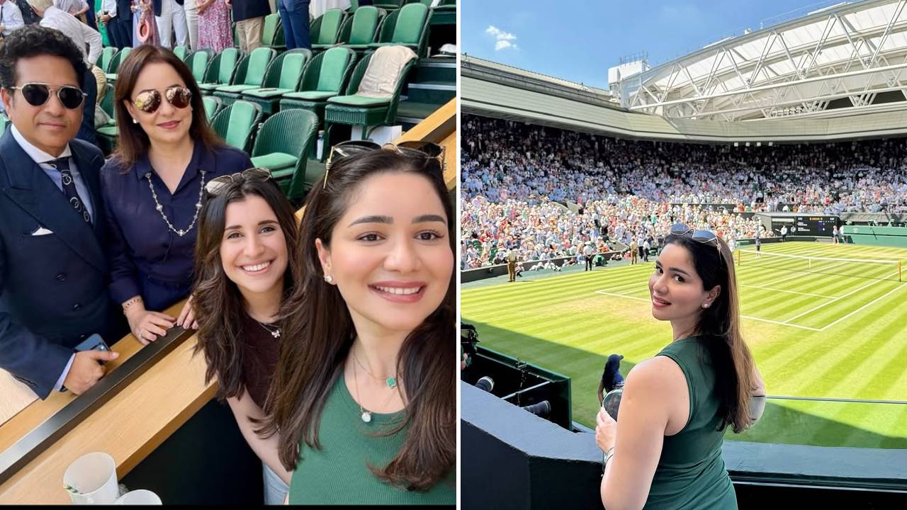 Sara Tendulkar, Wimbledon 2025 photos with sachin and anjali