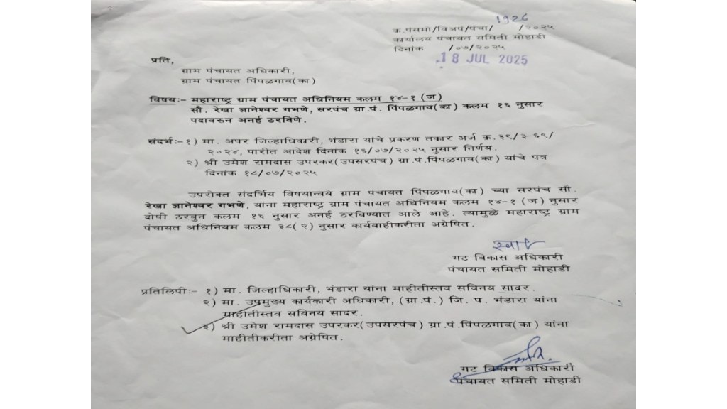 Sarpanch in Bhandara Fakes Age to Claim Senior Scheme Benefit