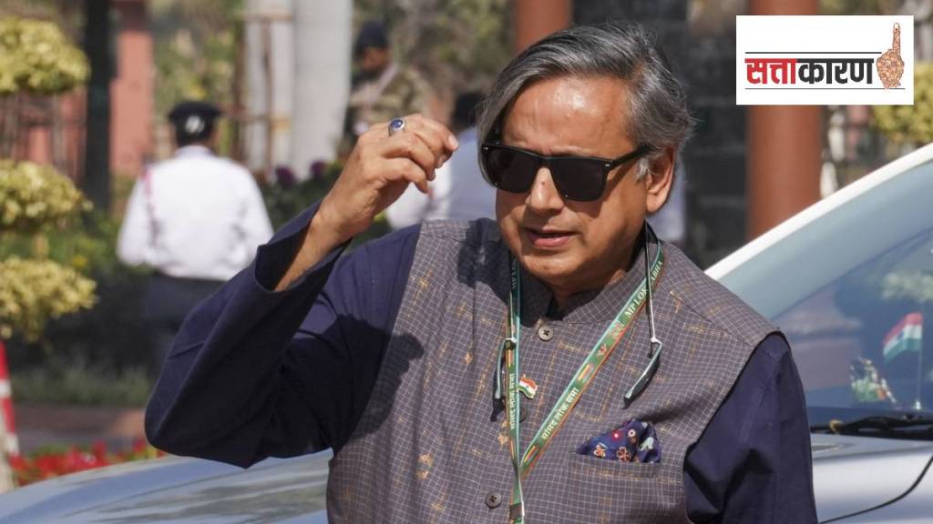  काँग्रेसचे ज्येष्ठ नेते व तिरुवनंतपुरमचे खासदार शशी थरूर (छायाचित्र पीटीआय)