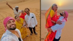 Photos: शिव ठाकरेची कुटुंबासह दुबई सफर; आजीबरोबर दिल्या फोटोंसाठी खास पोज