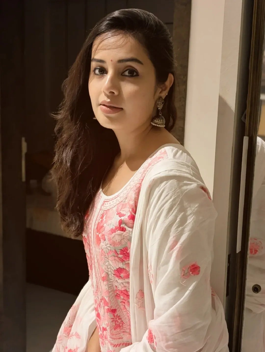 Shivani Rangole Kulkarni Green Khun Dress