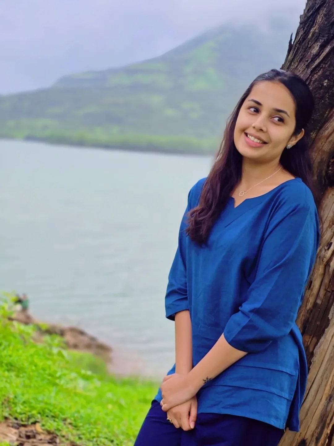 Shivani Rangole Kulkarni Green Khun Dress