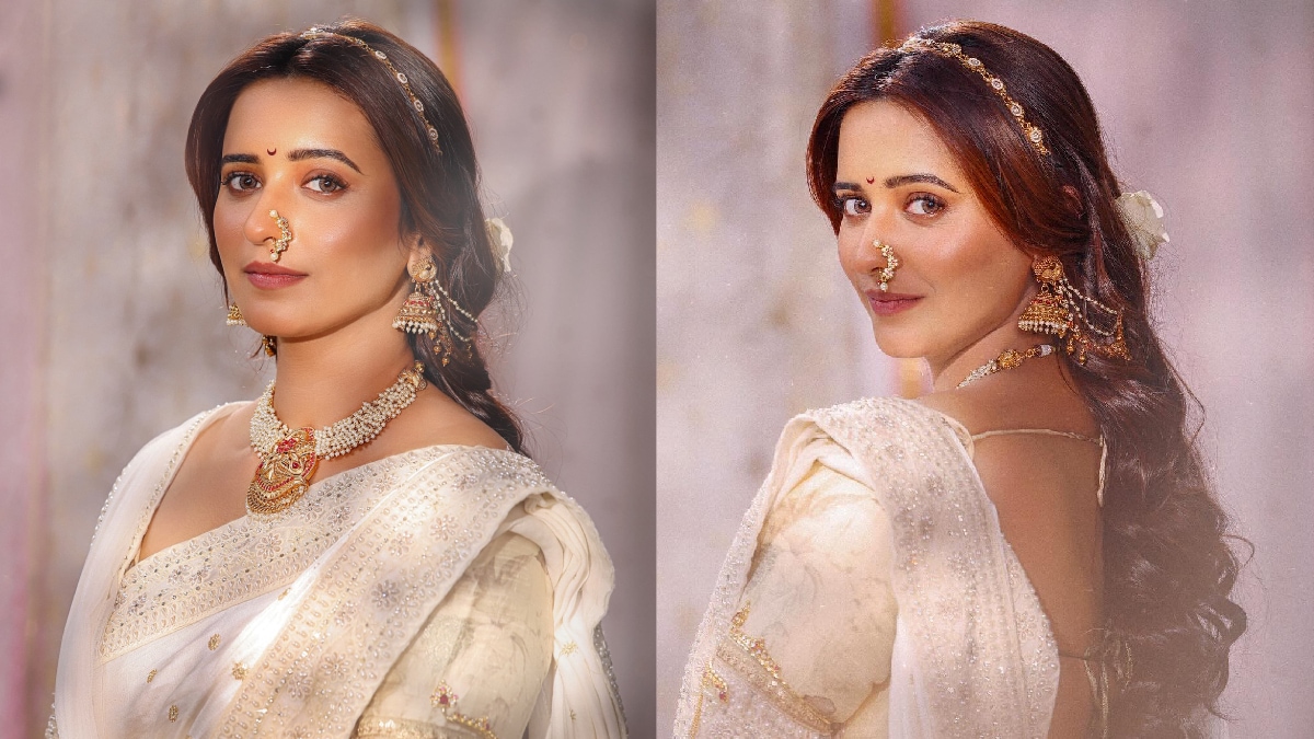 Shivani Surve shared special photos in a white saree on social Media