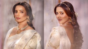 Shivani Surve shared special photos in a white saree on social Media