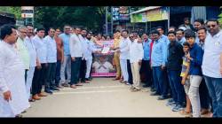 श्रीरामपूरमध्ये आमदार ओगले यांच्या विरोधात निषेध आंदोलन