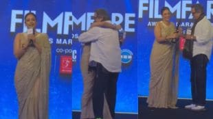 tabu speaks marathi filmfare awards 2025 hugged mahesh manjrekar