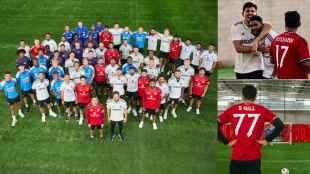 Indian Cricket Team Meets Manchester United Football Team Players Wear Each Other Jersey