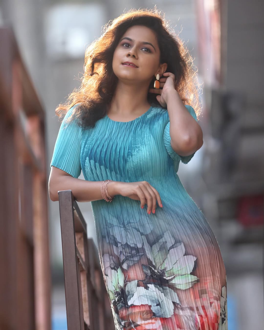 Tejashree Walavalkar One Piece Dress Photoshoot
