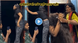 “आईसमोर कोणाचे काही चालत नाही!”, धावत्या रेल्वेच्या दारात उभी राहून रील शूट करत होती लेक, आईने धू धू धूतले…Video Viral