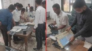 Verification of EVMs at Vasai Tehsildar's office for the upcoming elections