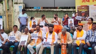 Kolhapur protest, Shiv Sena protest, minister corruption Maharashtra, Kolhapur road project controversy,