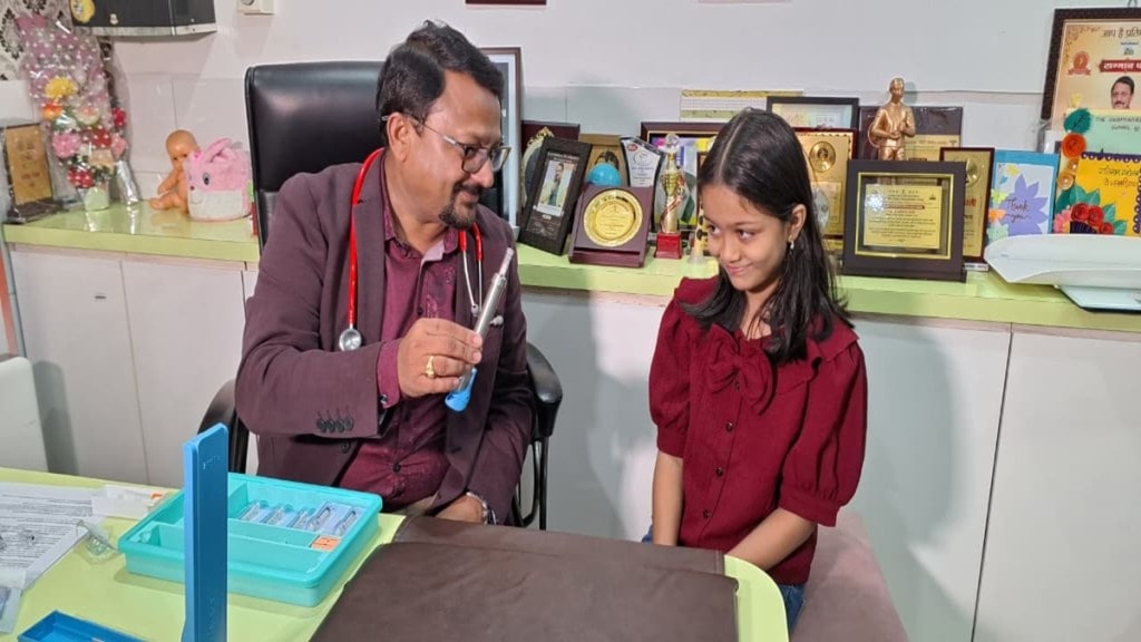 needle-free injection, painless injections Nagpur, needle-free vaccination, pediatric needleless injection,