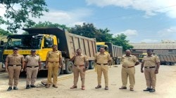 बारामती पोलिसांची अवजड वाहनांवर कारवाई; १४ वाहने जप्त