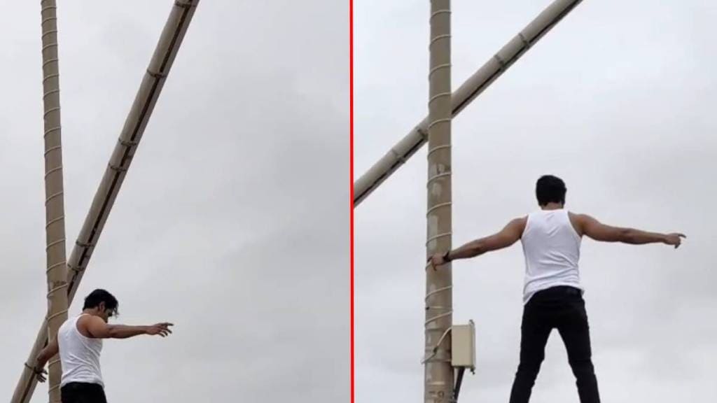 Singer Yasser Desai's dangerous stunt on the Bandra-Worli sea link