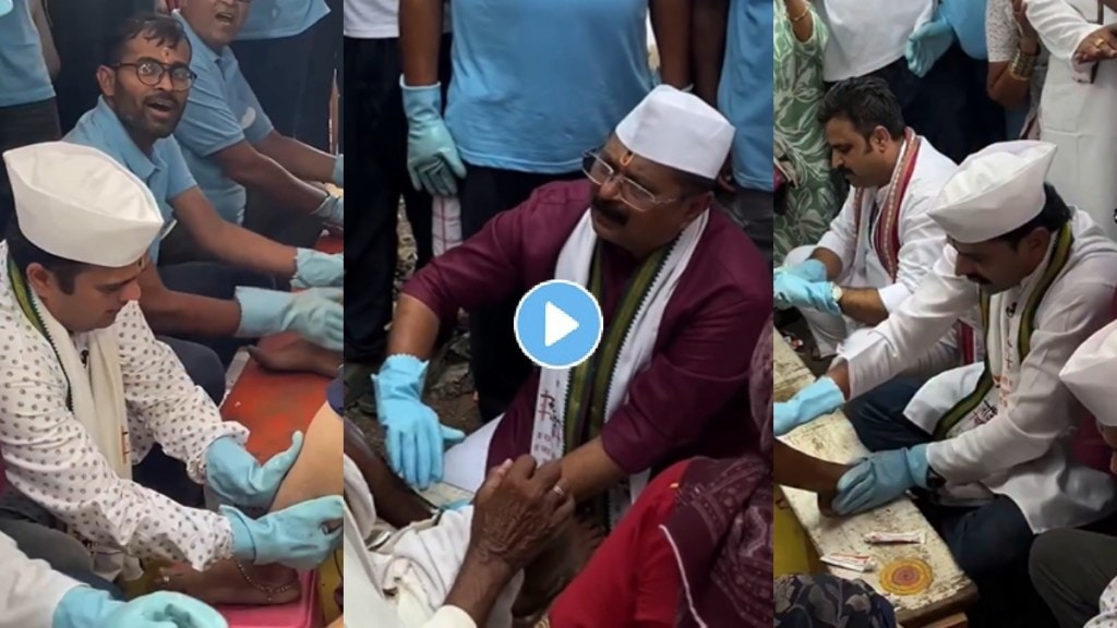 aadesh bandekar, sumit pusawale and uday nene help pandharpur warkari video viral ssm 00