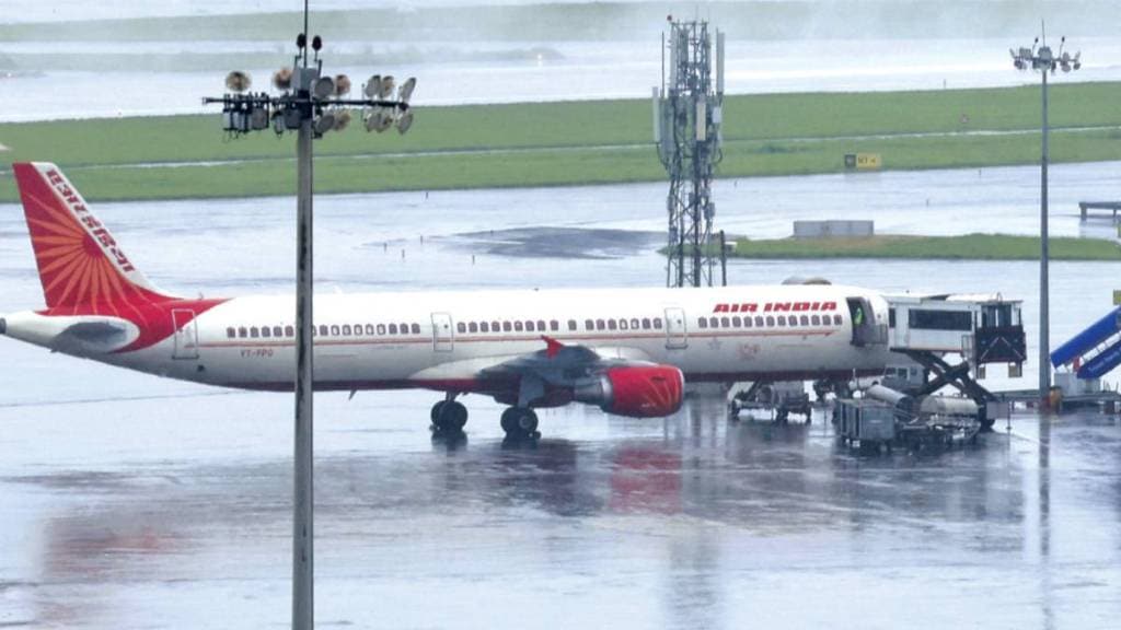 Air India plane skids off