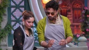ankita lokhande vicky jain fight on laughter chefs 2 set