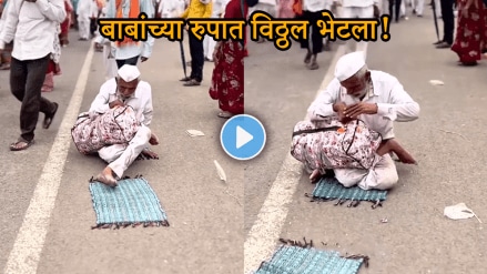 Ashadhi Ekadashi Video Pandharpur Wari Video elder disabled man in wari