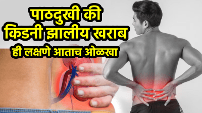 पाठदुखी नाही किडनीचा आजार? ‘या’ लक्षणांकडे दुर्लक्ष न करता वेळीच जाणून घ्या