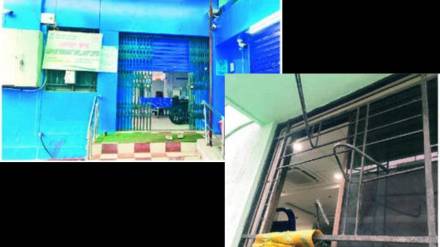 Attempted robbery at the local State Bank of India in Ner