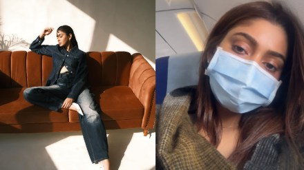 bigg boss ott fame sana makbul share video about an emergency landing of flight in ahmedabad