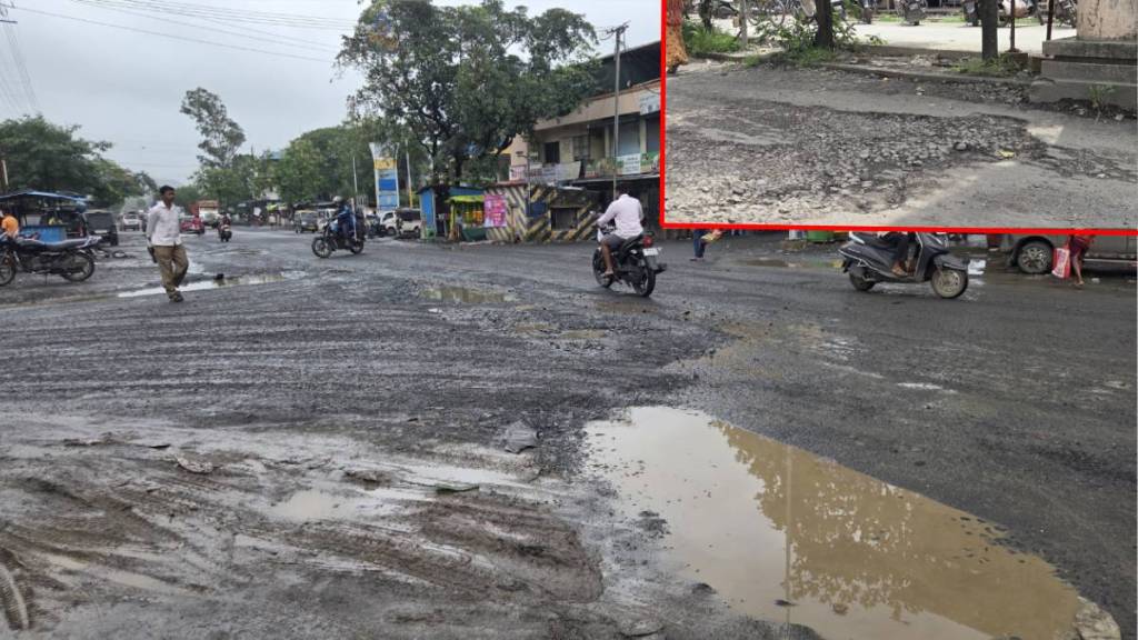 Potholes in Tarapur Boisar area make travel difficult
