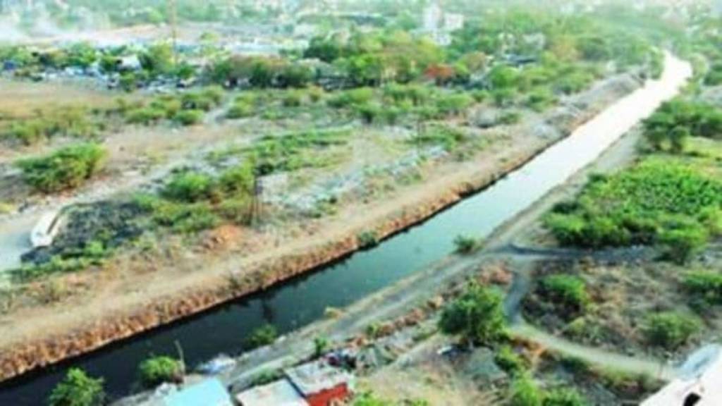 water release from canal of Khadakwasla Dam