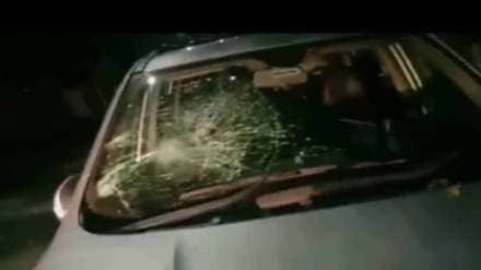 Office vehicles vandalized in Nalegaon