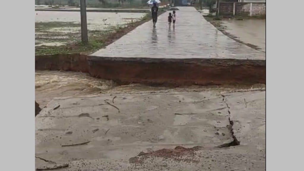 bridge washed away bhandara loksatta news