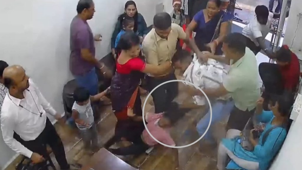 nandivali hospital female employee brutally beaten up