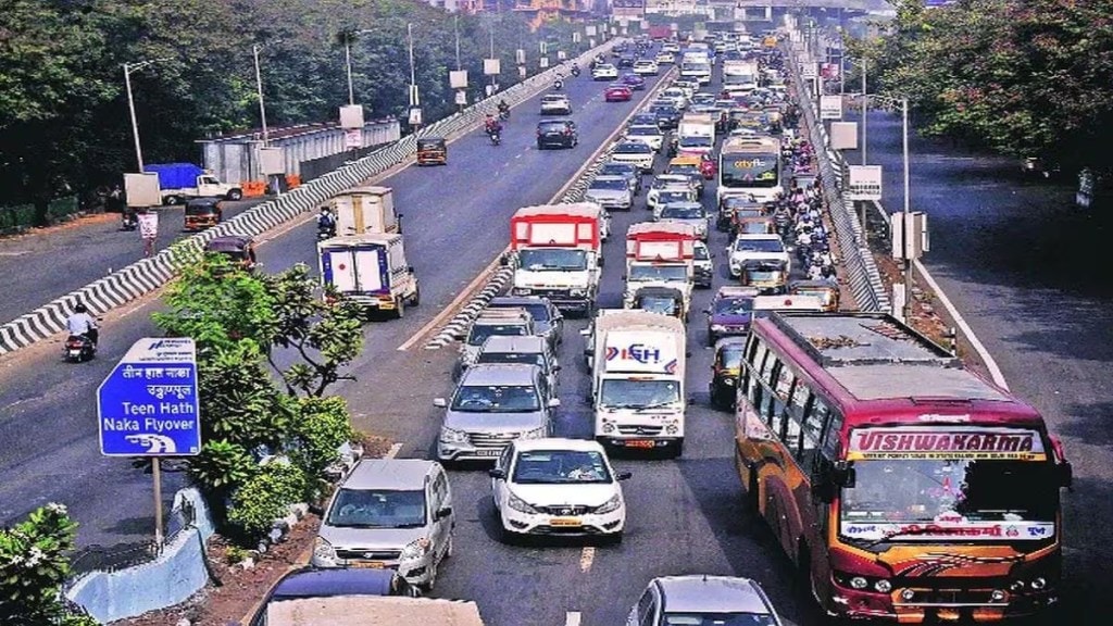 thane traffic route changes on ghodbunder road