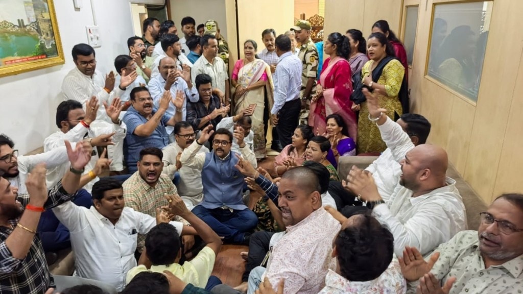 navi mumbai bjp agitation