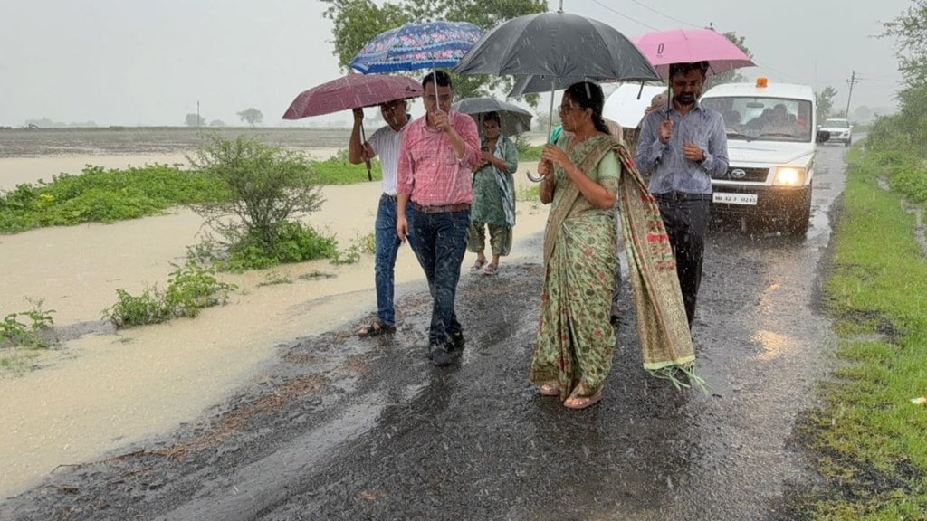Hinganghat Rain peoples stuck in flood
