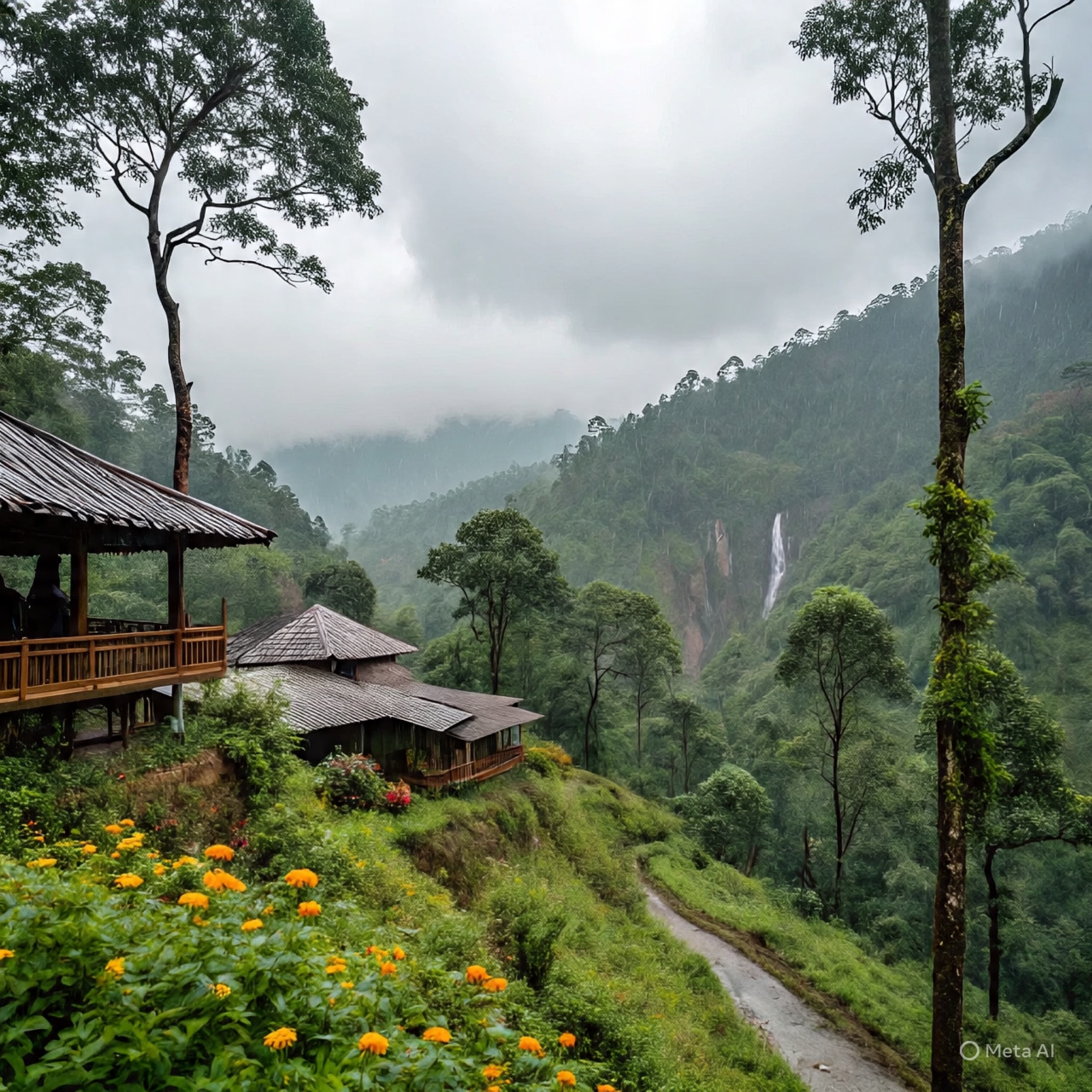 Where does it rain the most in the world?