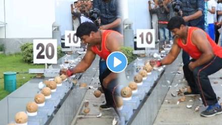 coconut breaking record viral video