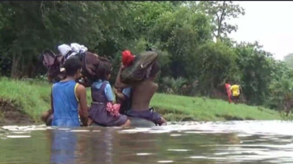 palghar students rescued from dangerous river crossings for school action taken by zilla parishad