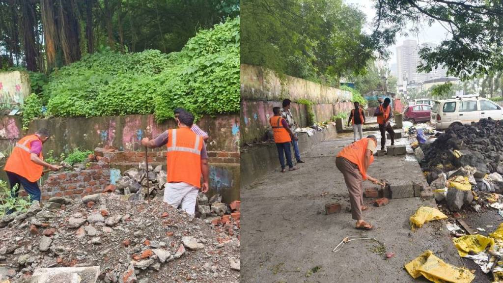 Thane Municipal Corporation took action to demolish illegal constructions in Thane