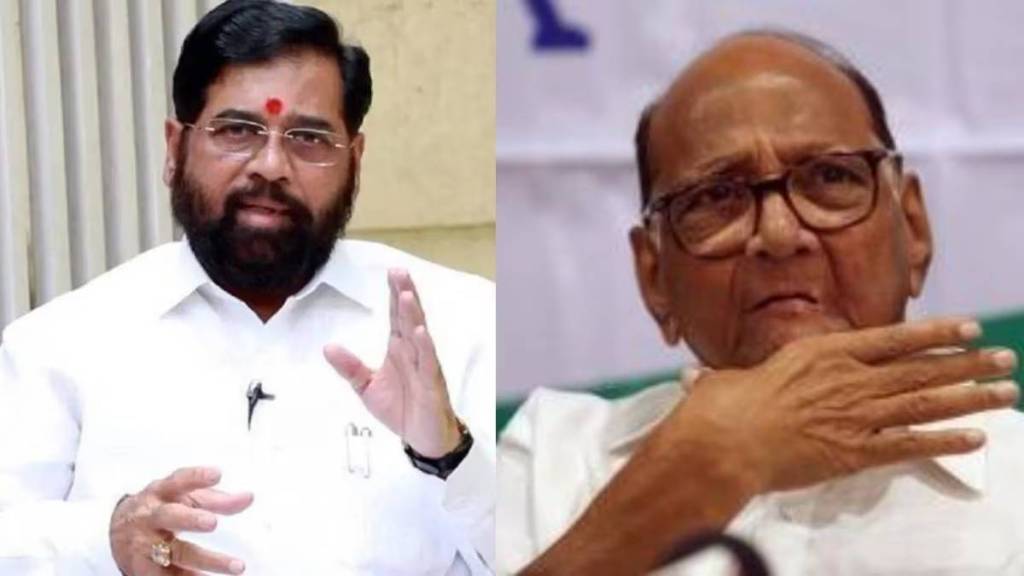 NCP Sharad Pawar faction protests against water shortage in Deputy Chief Minister Eknath Shinde's Thane today