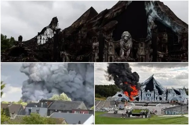 Fire at Tomorrowland festival, belgium