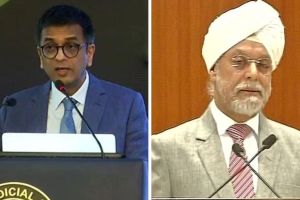 former Chief Justices of India DY Chandrachud and JS Khehar