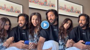 genelia request to hubby riteish deshmukh for sing song for her