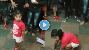 Little girl from satara did 100 push ups in 1 minute viral video on social media