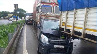 Four vehicles collide on Mumbai-Ahmedabad National Highway
