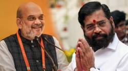 अमित शाहांच्या समोर एकनाथ शिंदेंची पुण्यात ‘जय महाराष्ट्र, जय गुजरात’ अशी घोषणा; शेर सादर करत म्हणाले, “तुमच्यासमोर…”