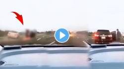 थरारक अपघाताचा लाईव्ह VIDEO! धडक देत कार हवेत उडाली, रस्त्यावर आगीच्या ठिणग्या पण पुढच्याच क्षणी…: