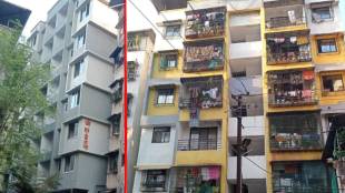 Illegal buildings in Dombivli West.